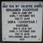 GOODYEAR Benjamen 1915-1972 & Dora HARDING 1921-2000