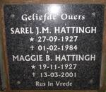 HATTINGH Sarel J.M. 1927-1984 & Maggie B. 1927-2001