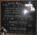 SCHRAADER Wynand Petrus 1897-1984 & Muriel Annie 1903-1995