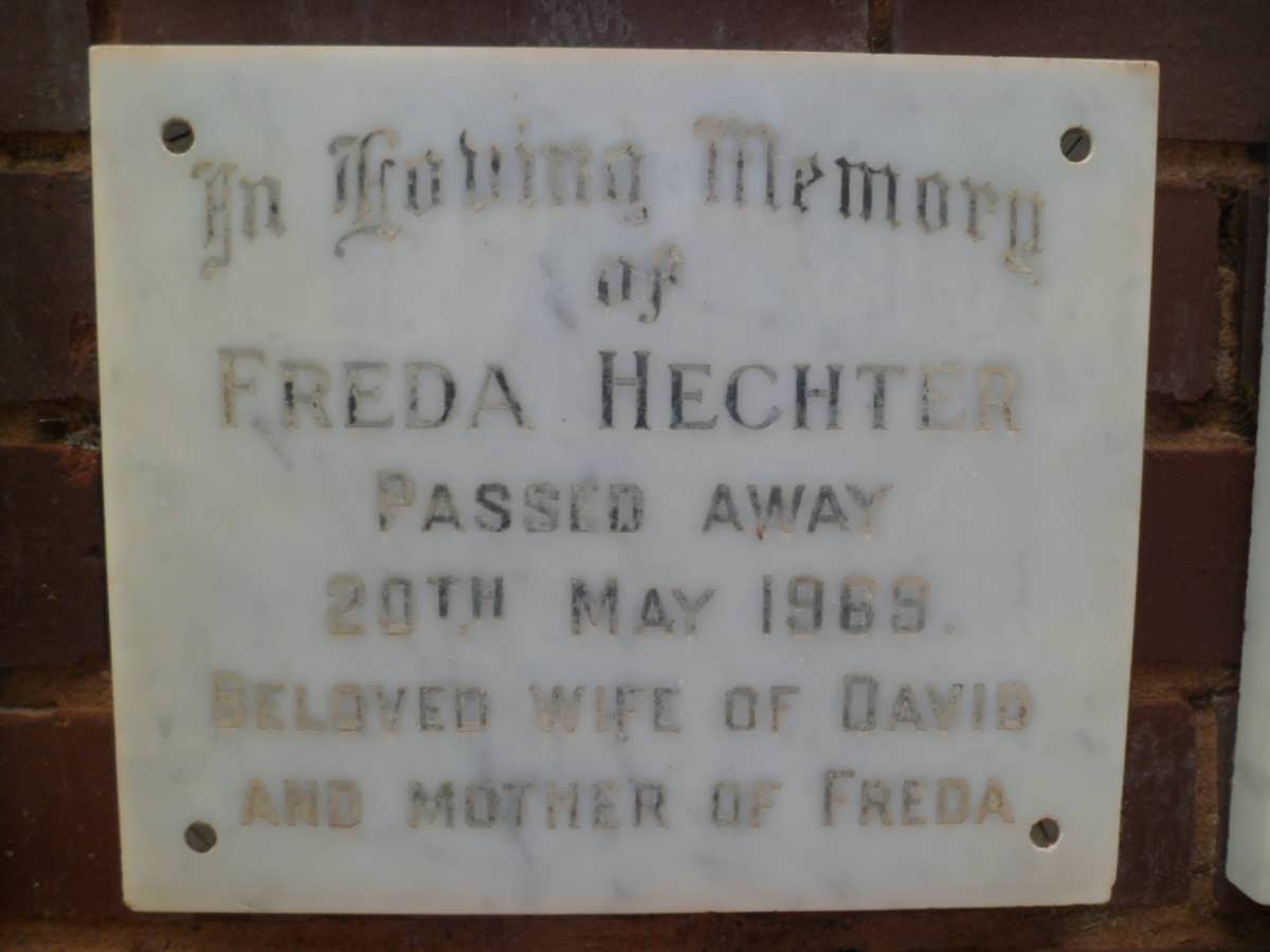 HECHTER Freda -1969