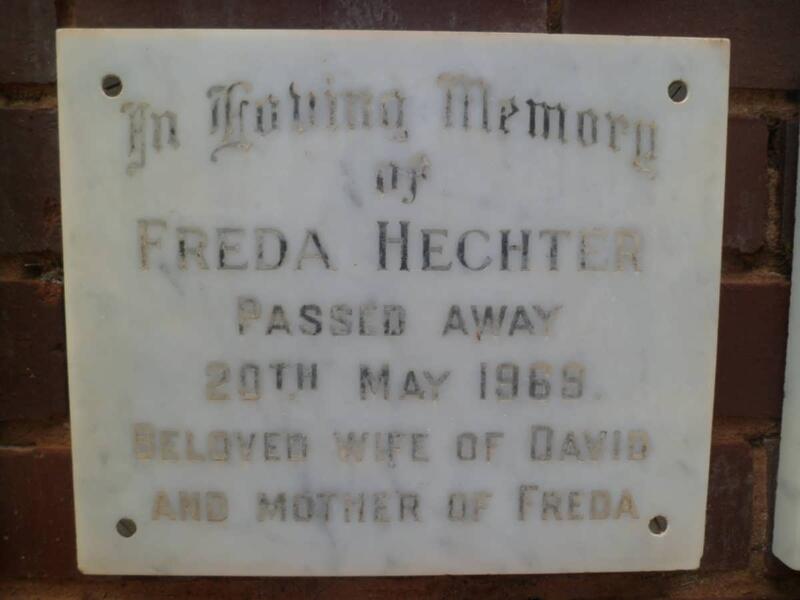 HECHTER Freda -1969