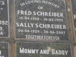SCHREIBER Fred 1924-1993 & Sally 1929-2007