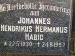 HABIG Johannes Hendrikus Hermanus 1930-1992