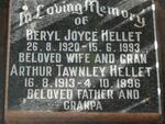 HELLET Arthur Tawnley 1913-1996 & Beryl Joyce 1920-1993