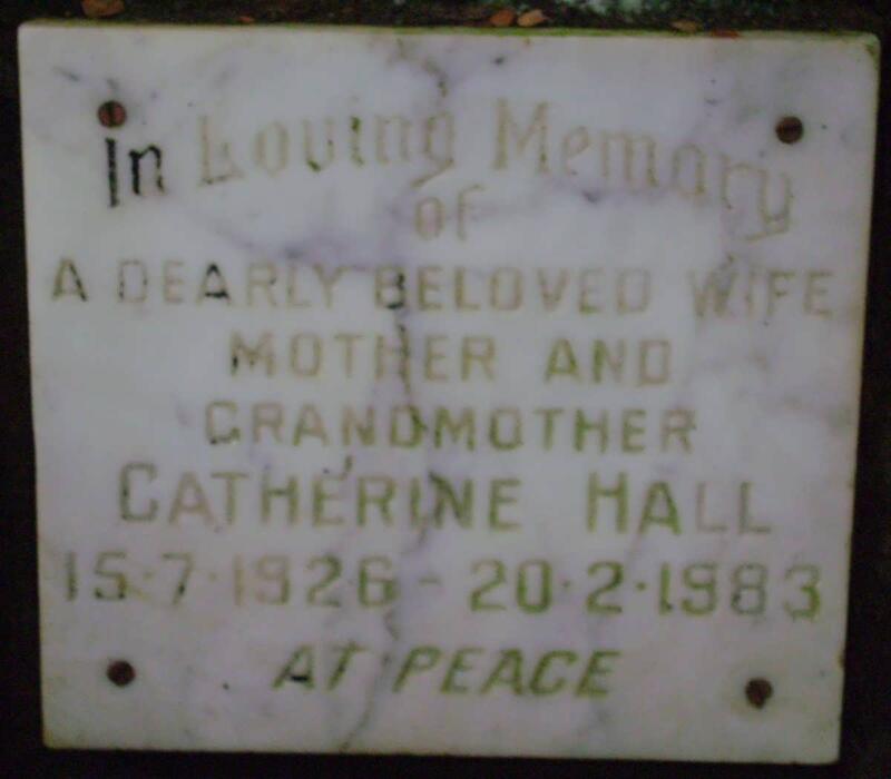 HALL Catherine 1926-1983