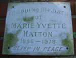 HATTON Marie Yvette 1895-1978
