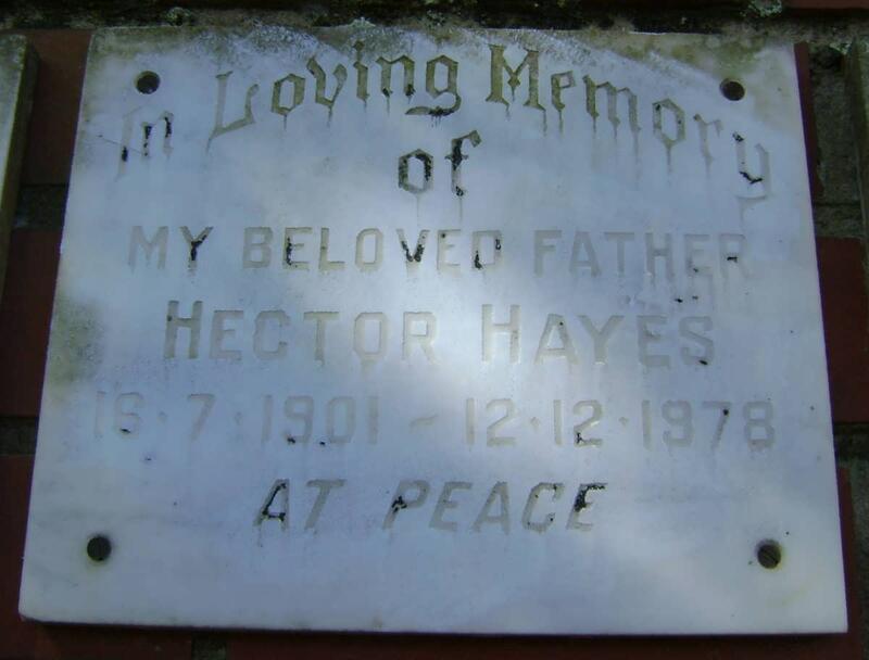 HAYES Hector 1901-1978