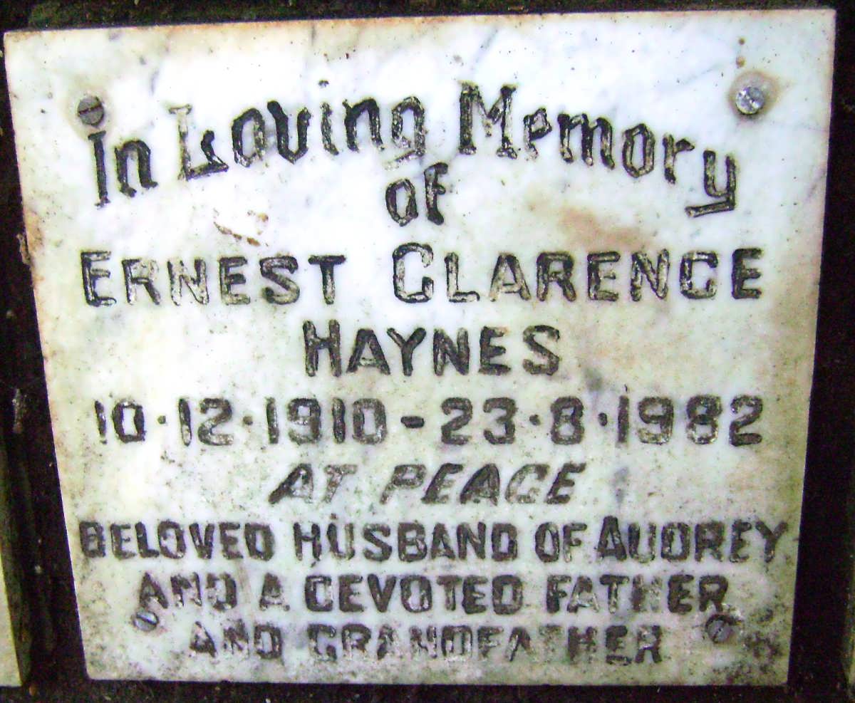 HAYNES Ernest Clarence 1910-1982
