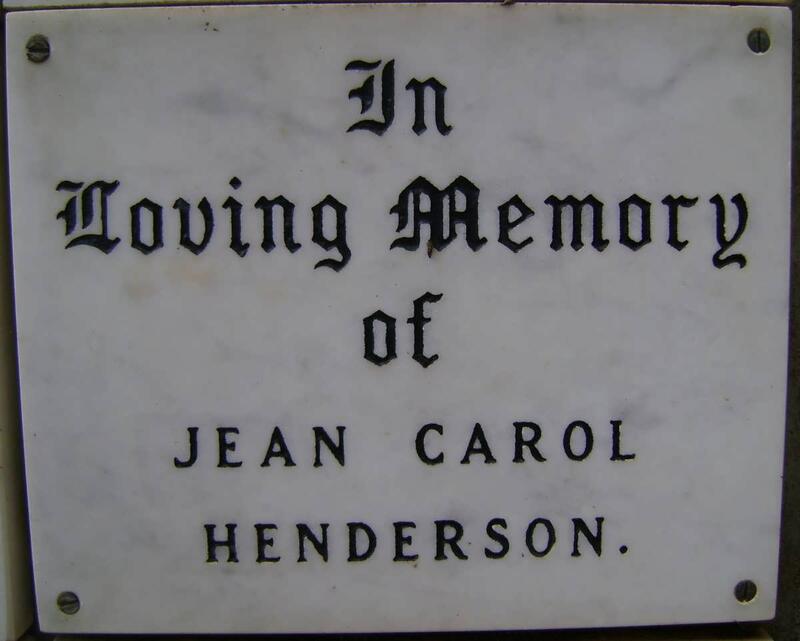 HENDERSON Jean Carol