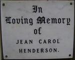 HENDERSON Jean Carol