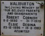 HALIBURTON Robert Cornish 1890-1975 & Elsie Gesina 1896-1983