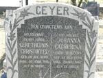 GEYER Gert Theunis Christoffel 1889-1951 & Johanna Catherina HURTER 1894-1967