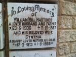 HASTINGS William 1906-1987 & Cynthia 1913-1988