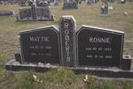 ROBERTS Ronnie 1933-1990 & Mattie 1906-1992