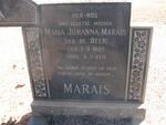 MARAIS Maria Johanna nee DE BEER 1887-1971