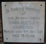 HAMILTON Anna Matilda -1961