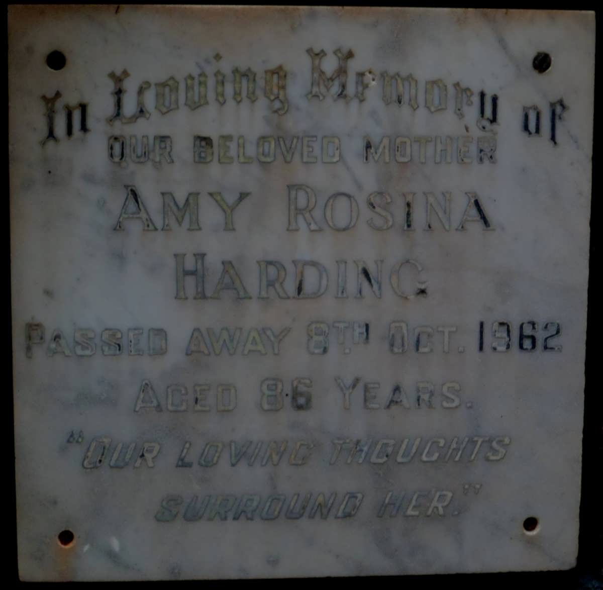 HARDING Amy Rosina -1962
