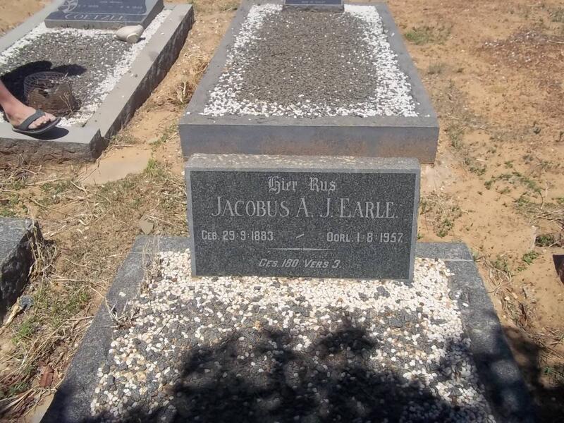 EARLE Jacobus A.J. 1883-1957