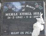 HILL Merle Ethel 1942-1997
