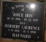 HAYWARD Herbert Laurence 1912-1998 & Joyce Iris 1916-1997
