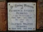 HERRING Alfred Walter 1886-1959 & Florence Sydney MORALEE 1881-1957