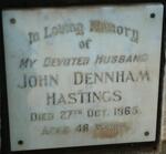 HASTINGS John Dennham -1965