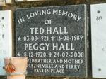 HALL Ted 1921-1989 & Peggy 1920-2008