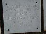 HENRY Johanna Christina 1958-1989