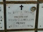 HENRY Vivian Llewellyn 1931-1989
