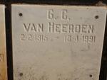 HEERDEN G.C., van 1915-1991