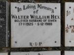 HEX Walter William 1925-1988