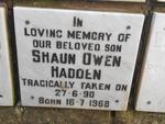 HADDEN Shaun Owen 1968-1990