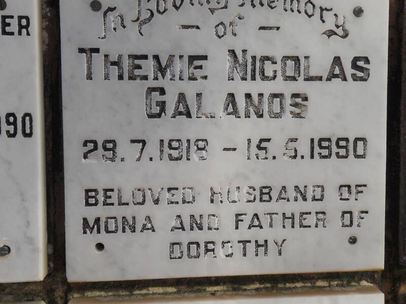 GALANOS Themie Nicolas 1918-1990