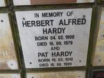HARDY Herbert Alfred 1900-1979 & Pat 1910-1999