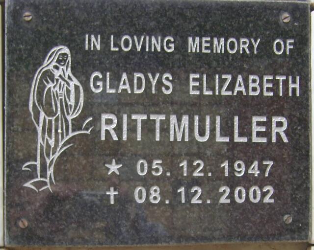 RITTMULLER Gladys Elizabeth 1947-2002