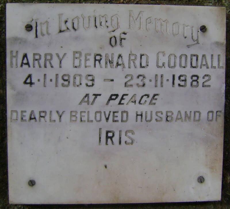 GOODALL Harry Bernard 1909-1982