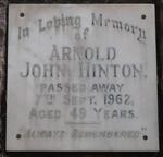 HINTON Arnold John -1962