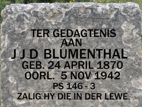 BLUMENTHAL J.J.D. 1870-1942