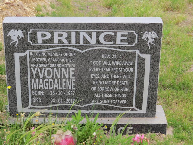 PRINCE Yvonne Magdalene 1937-2012