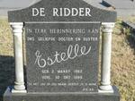 RIDDER Estelle, de 1962-1985