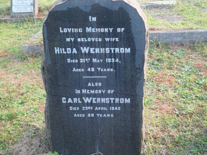 WERNSTROM Carl -1940 & Hilda -1934