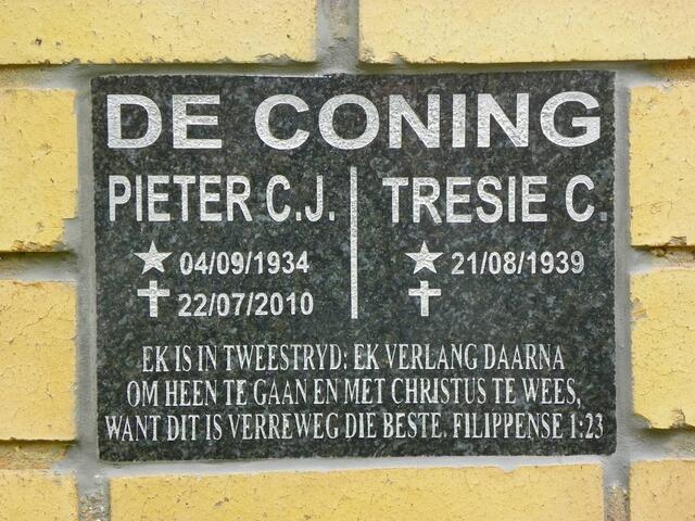 CONING Pieter C.J., de 1934-2010 & Tresie C. 1939-