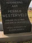 WESTERVELD Merinus 1945-2002