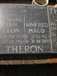 THERON Jan Leon 195-1986 & Winifred Maud 1923-2000