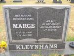 KLEYNHANS Marge 1937-2007