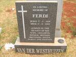 WESTHUIZEN Ferdi, van der 1958-2002