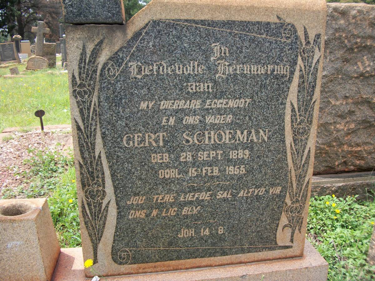 NIEHAUS Gert Schoeman 1889-1955