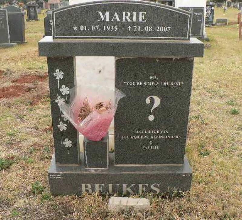 BEUKES Marie 1935-2007