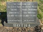 BOTHA Theunis Christoffel 1896-1971 & Maria Catherina VORSTER 1903-1987