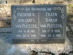 PLETZEN Frederick Johannes, van 1911-1966 & Eileen Sarah 1926-1993
